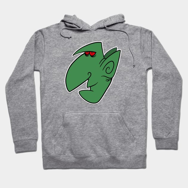 Green Gob Hoodie by Monster Doodle